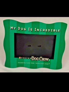 Purina Dog Chow My Dog Is Incredible Vintage Promo 3x5 Photo Frame